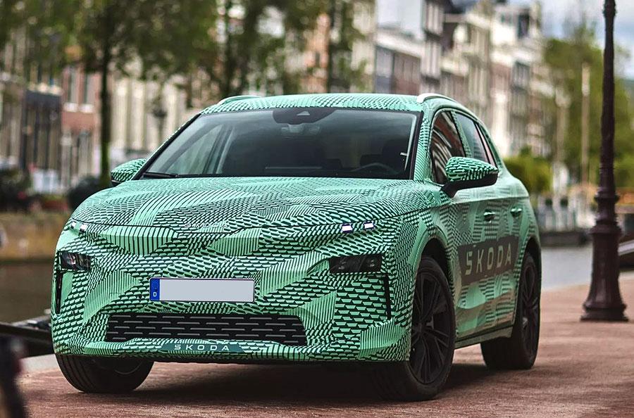 Немецкий концерн Volkswagen AG опубликовал снимки электрокроссовера Skoda Elroq с аэродинамическим коэффициентом 0,26