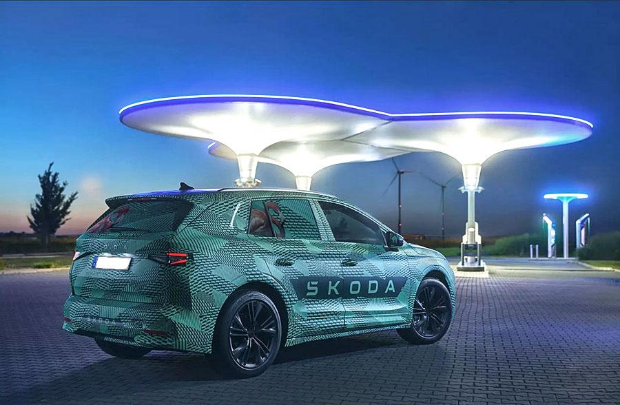 Немецкий концерн Volkswagen AG опубликовал снимки электрокроссовера Skoda Elroq с аэродинамическим коэффициентом 0,26