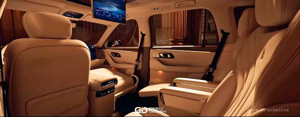 В Китае представлен роскошный шестиместный гибридный кроссовер Geely Galaxy M9 с запасом хода 1500 км