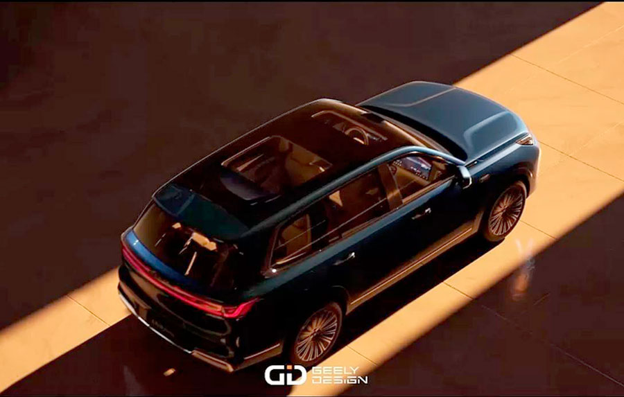 В Китае представлен роскошный шестиместный гибридный кроссовер Geely Galaxy M9 с запасом хода 1500 км