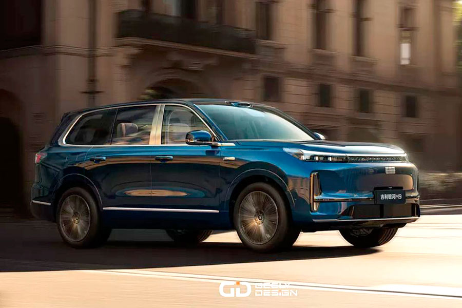 В Китае представлен роскошный шестиместный гибридный кроссовер Geely Galaxy M9 с запасом хода 1500 км