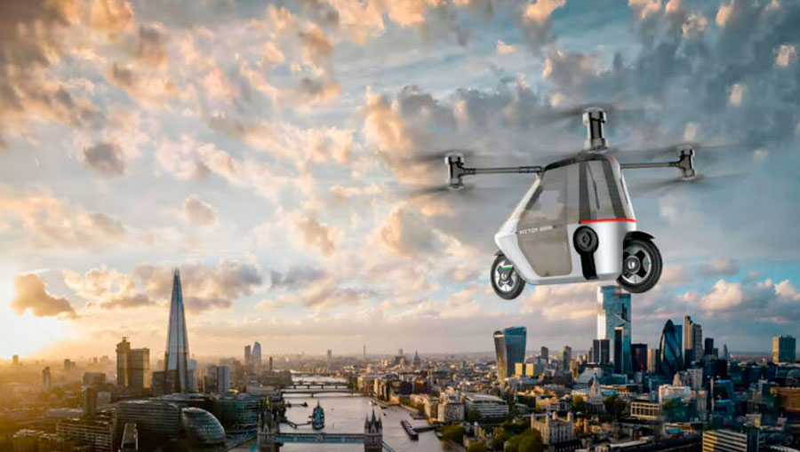 Надоело стоять в пробках? Пересядь на летающий трицикл Skyrider X6