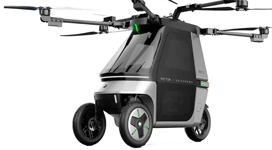 Надоело стоять в пробках? Пересядь на летающий трицикл Skyrider X6