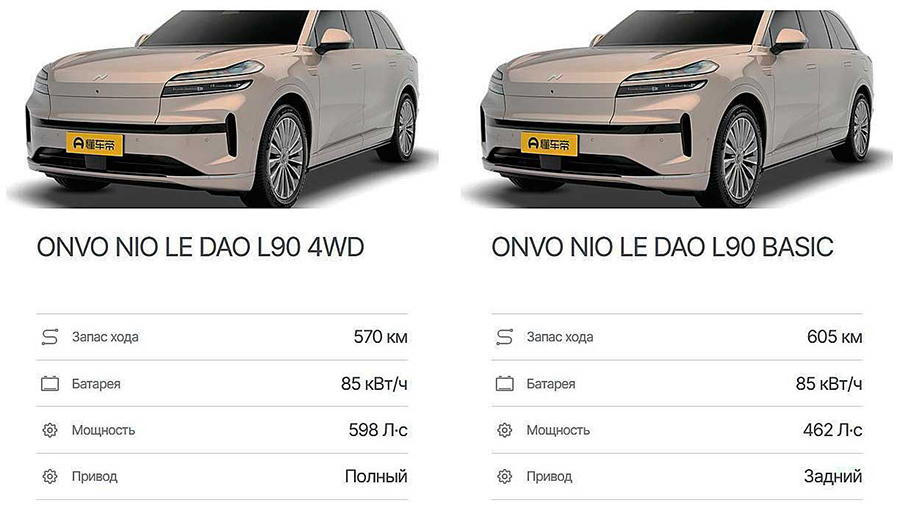 В Китае принимают заказы на Nio Onvo L90 — просторный трехрядный электрокроссовер с уникальным передним багажником 240 литров