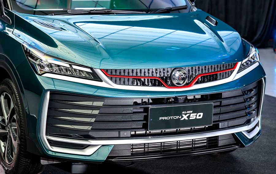 Кроссовер Geely Proton X50 образца 2025: новый мотор, улучшенный дизайн