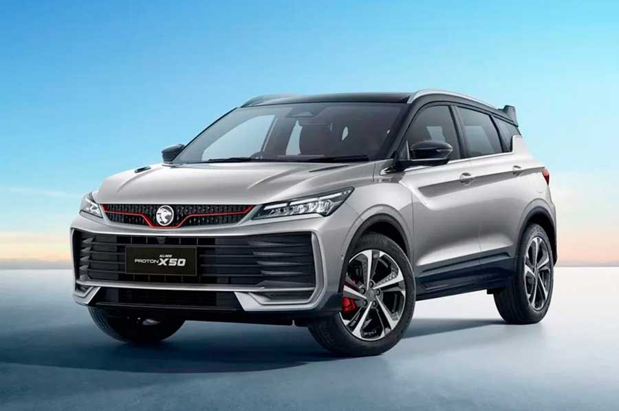 Кроссовер Geely Proton X50 образца 2025: новый мотор, улучшенный дизайн