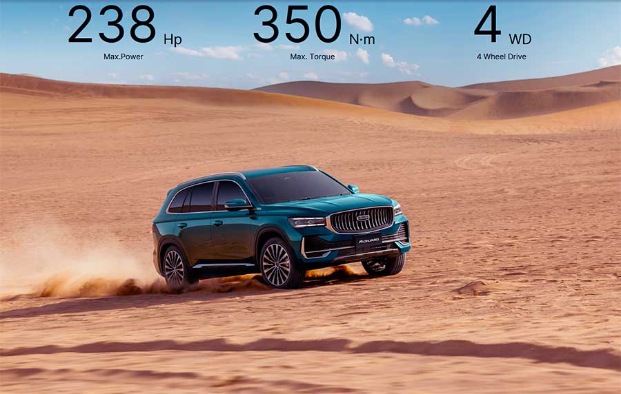 Обновленный Geely Monjaro: в КНР стартовали продажи кроссовера с 272-сильным мотором, интеллектом GEEA 3.0, двойными экранами и автопилотом