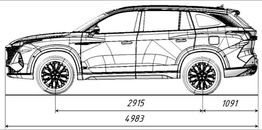 Новый совместный проект с «SAIC»: кроссовер Москвич M90 с семиместным салоном и технологиями MG RX9