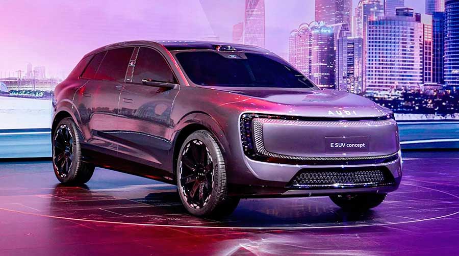 Кроссовер AUDI E7X без фирменного шильдика с кольцами сертифицирован в Китае. Продажи стартуют в начале 2026 года Кроссовер AUDI E7X без фирменного шильдика с кольцами сертифицирован в Китае. Продажи стартуют в начале 2026 года