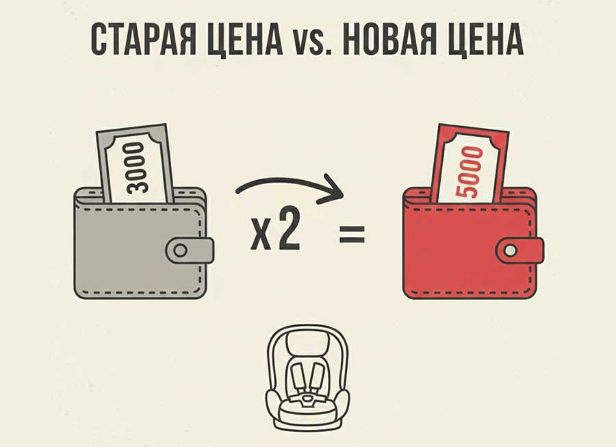 Новый штраф за перевозку детей 2025 с нарушениями может составить 200 тысяч рублей