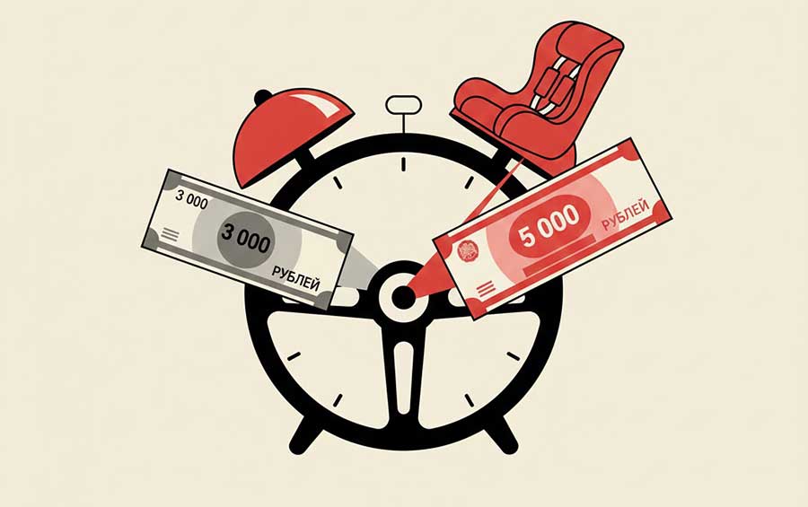 Новый штраф за перевозку детей 2025 с нарушениями может составить 200 тысяч рублей