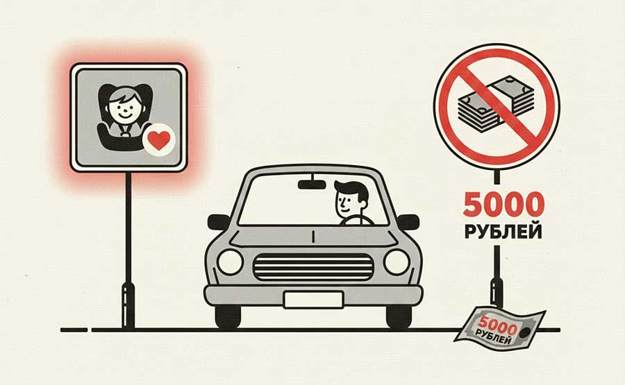 Новый штраф за перевозку детей 2025 с нарушениями может составить 200 тысяч рублей