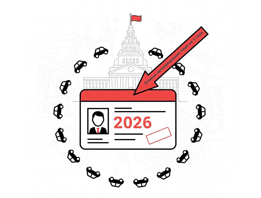 Водительские права в 2026 году: с первого января автоматическое продление отменяется