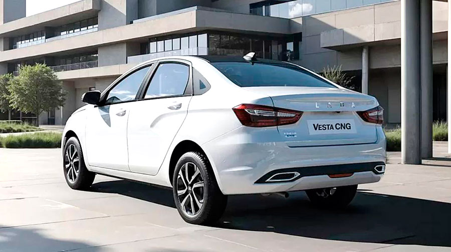 В продажу поступил двухтопливный седан LADA Vesta CNG с запасом хода более 1000 км