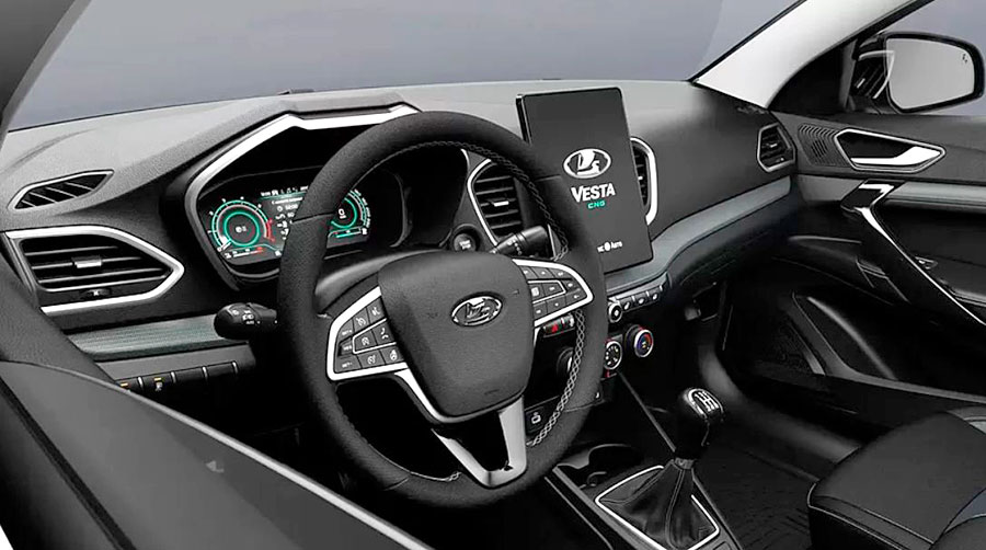 В продажу поступил двухтопливный седан LADA Vesta CNG с запасом хода более 1000 км