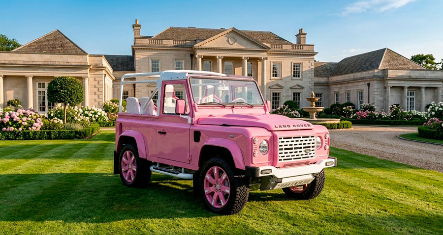 Land Rover Defender 90 в стиле «Барби» выставлен на авторитетном аукционе без резерва