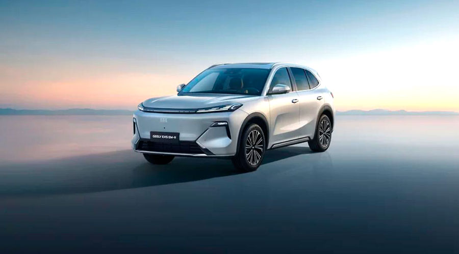 Цены и комплектации последовательного гибрида Geely EX5 EM-R для России
