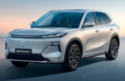 Цены и комплектации последовательного гибрида  Geely EX5 EM-R для России