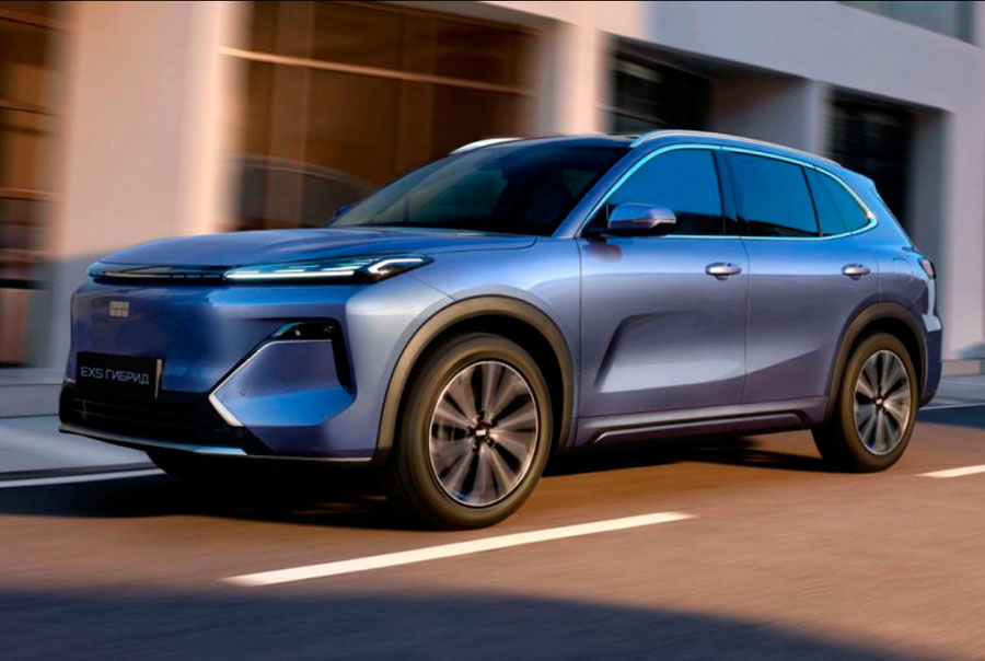 Цены и комплектации последовательного гибрида Geely EX5 EM-R для России