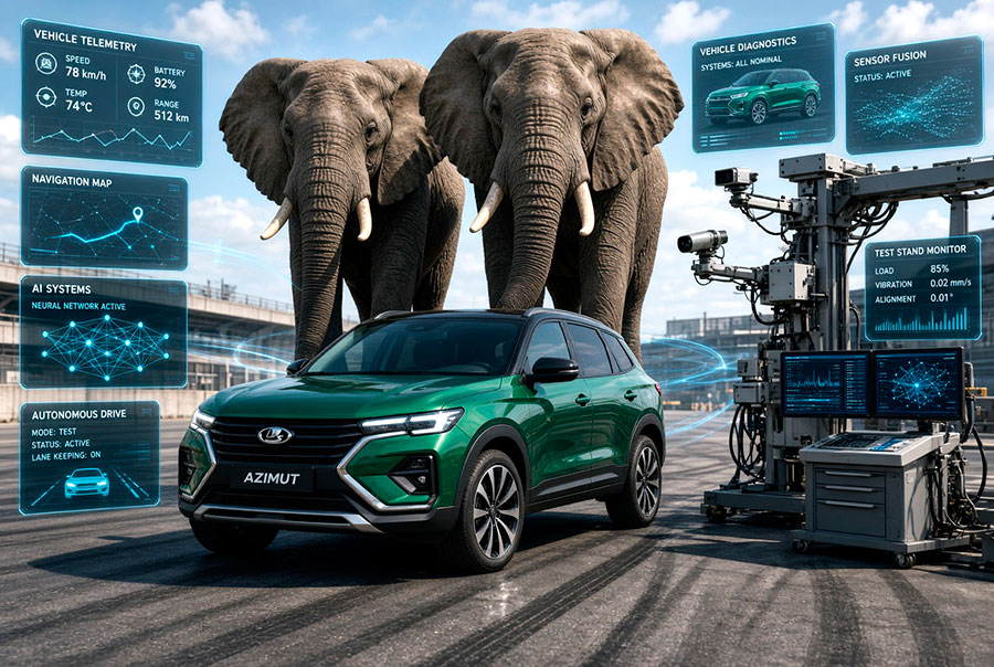 LADA Azimut 2026 года: что объединяет кроссовер, слонов и Сбер?